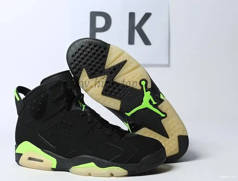 READY Electric PK Green Retro Jordan SHIP MATERIALS TO GOD RETAIL 6 0523